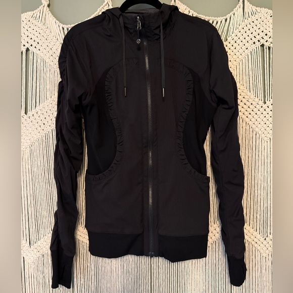 Lululemon Black Dance Studio Reversible Full Zip Hooded Jacket - Picture 7 of 11